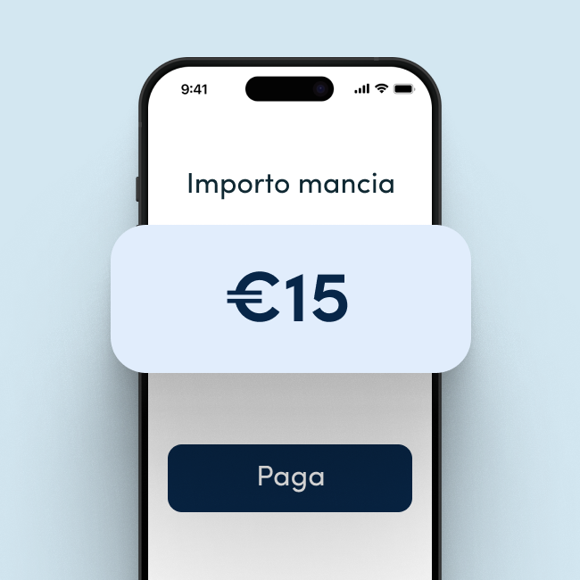 Inserisci l'importo della mancia